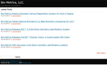 Tablet Screenshot of bio-metrica.com